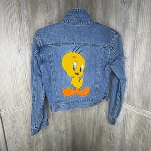 Vintage 90’s Tweety Bird Warner Bros. Denim Jacket